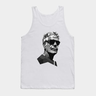 Anthony Bourdain grayscale Tank Top